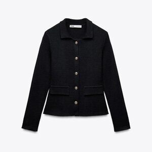 Waist trenched knit cardigan